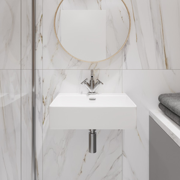 Умывальник Lauter 21478 + клапан 21190W + сифон 21635W