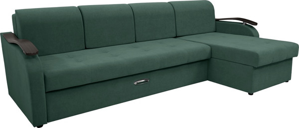 Диван угловой Сириус Лидер-2 c оттоманкой ППУ 290x165 - фото