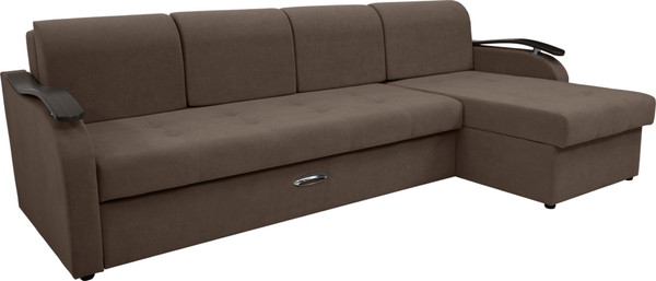 Диван угловой Сириус Лидер-2 c оттоманкой ППУ 290x165 - фото