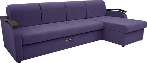 Диван угловой Сириус Лидер-2 c оттоманкой ППУ 290x165 - фото