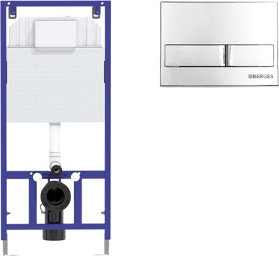 Унитаз подвесной с инсталляцией Saniteco KW-9004W + 525 040000 + L3 040013