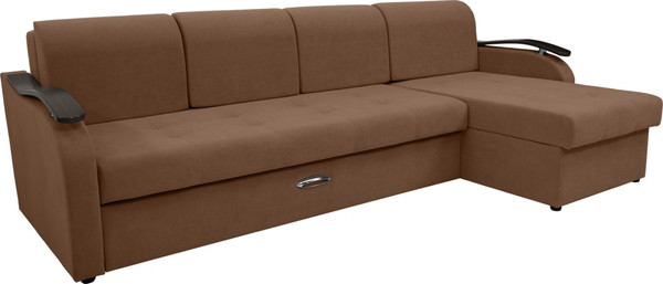 Диван угловой Сириус Лидер-2 с оттоманкой НПБ 290x165 - фото