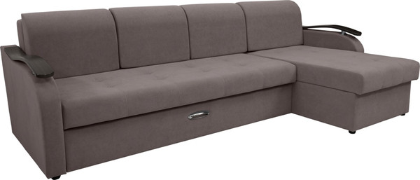 Диван угловой Сириус Лидер-2 с оттоманкой НПБ 290x165 - фото