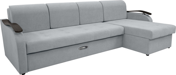 Диван угловой Сириус Лидер-2 с оттоманкой НПБ 290x165 - фото