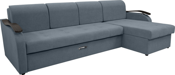 Диван угловой Сириус Лидер-2 с оттоманкой НПБ 290x165 - фото