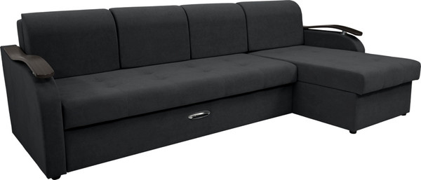 Диван угловой Сириус Лидер-2 с оттоманкой НПБ 290x165 - фото