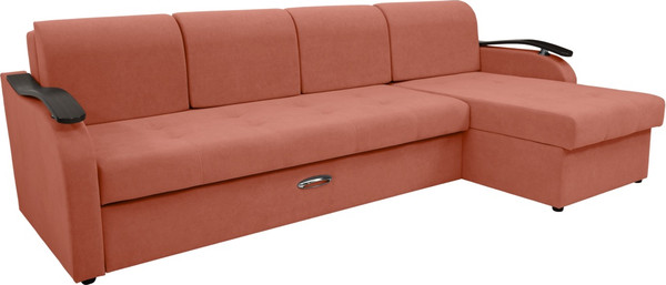 Диван угловой Сириус Лидер-2 с оттоманкой НПБ 290x165 - фото