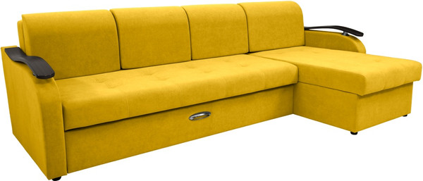 Диван угловой Сириус Лидер-2 с оттоманкой НПБ 290x165 - фото