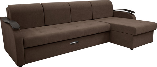 Диван угловой Сириус Лидер-2 с оттоманкой НПБ 290x165 - фото