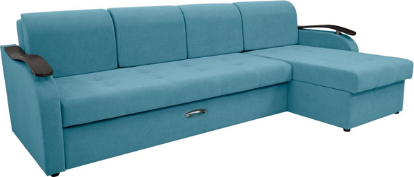 Диван угловой Сириус Лидер-2 с оттоманкой НПБ 290x165 - фото