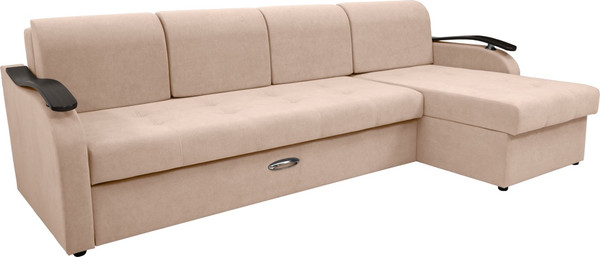 Диван угловой Сириус Лидер-2 с оттоманкой НПБ 290x165 - фото