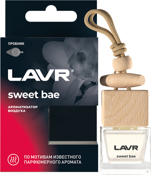Ароматизатор автомобильный Lavr Sweet Bae с ароматом жасмина, бергамота, сандала / LN1781 - фото