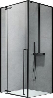 Душевой уголок Aquanet Ideal 120x90мм / AE-AXC92MB-S-B - фото