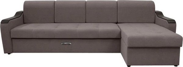 Диван угловой Сириус Лидер-3 с оттоманкой ППУ 300x165