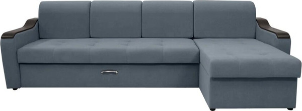 Диван угловой Сириус Лидер-3 с оттоманкой ППУ 300x165