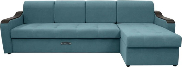 Диван угловой Сириус Лидер-3 с оттоманкой ППУ 300x165