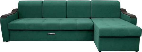 Диван угловой Сириус Лидер-3 с оттоманкой ППУ 300x165