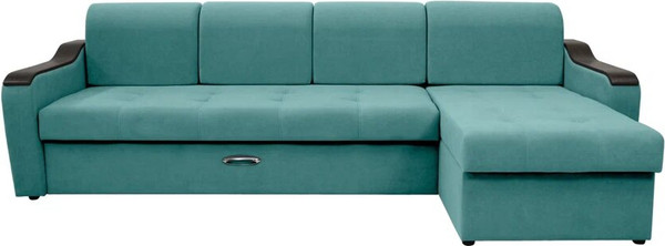 Диван угловой Сириус Лидер-3 с оттоманкой НПБ 300x165