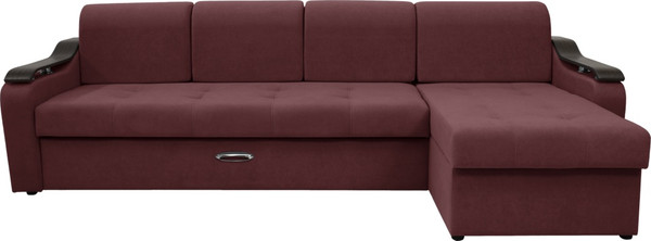 Диван угловой Сириус Лидер-4 с оттоманкой ППУ 300x165