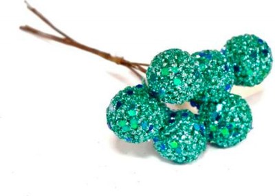 Ветка новогодняя Geliu sala Бирюзовые шарики / BRS23-22-1036/GRBL - фото