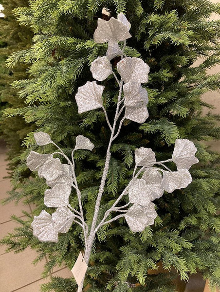 Ветка новогодняя Geliu sala Ветка гинкго / BRS3-4623