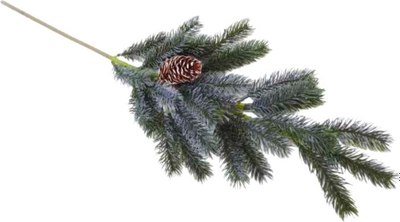 Ветка новогодняя Geliu sala Еловая с шишкой / LX20-1297  - фото