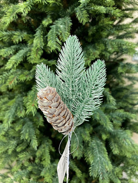 Ветка новогодняя Geliu sala Еловая с шишкой / L99-14838