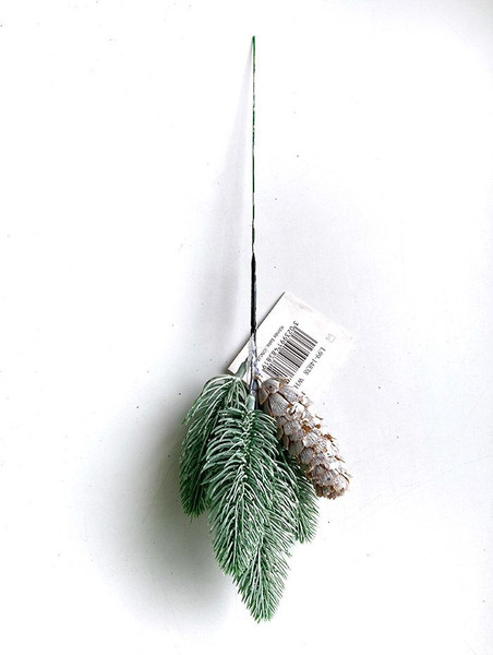 Ветка новогодняя Geliu sala Еловая с шишкой / L99-14838