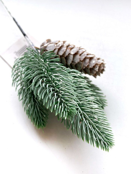 Ветка новогодняя Geliu sala Еловая с шишкой / L99-14838