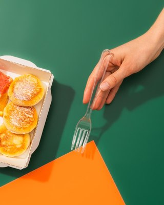 Набор одноразовых вилок Комус 1353898