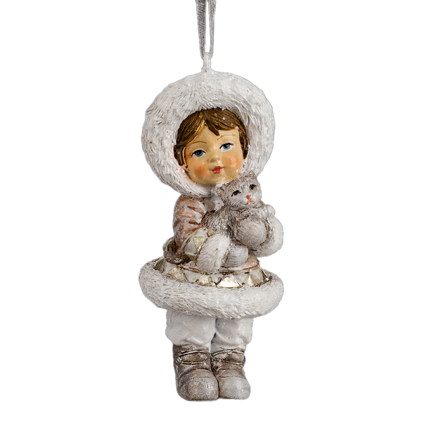 Елочная игрушка Erich Krause Decor. Девочка в шубке / 62423 - фото