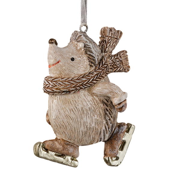Елочная игрушка Erich Krause Decor. Ежик на коньках / 62431 - фото