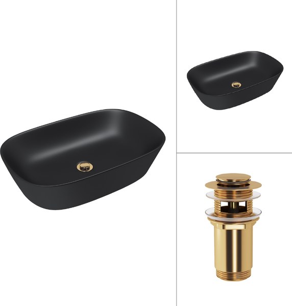 Умывальник Lauter 21393-60-A + клапан 21190G - фото