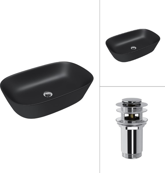 Умывальник Lauter 21393-60-A + клапан 21190CH - фото