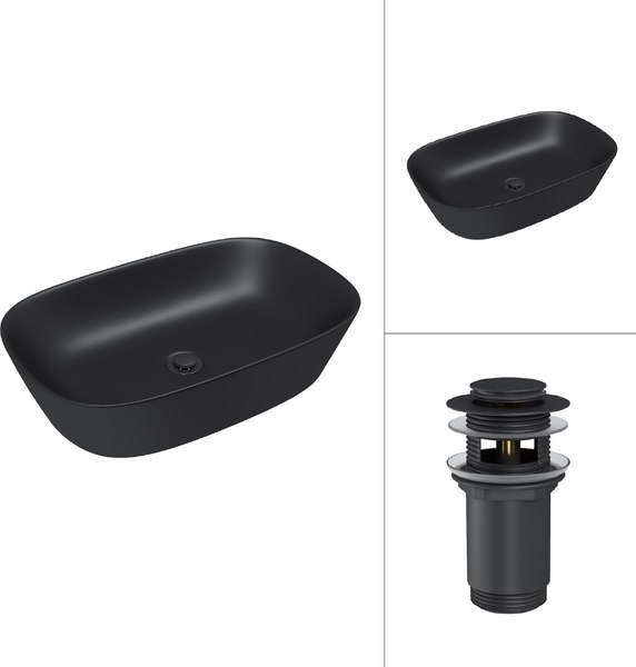 Умывальник Lauter 21393-60-A + клапан 21190B - фото