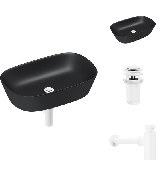 Умывальник Lauter 21393-60-A + клапан 21190W + сифон 21635W - фото