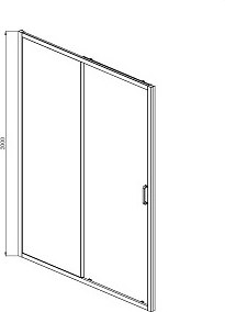 Душевая дверь Aquatek AQ ARI RA 12020CH