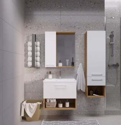 Шкаф с зеркалом для ванной Axus Дюна 60