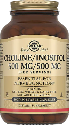 Мультивитаминный комплекс Solgar Холин Инозитол 500мг - фото