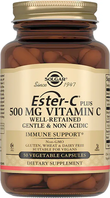 Комплексная пищевая добавка Solgar Эстер-С плюс Витамин С 500мг - фото