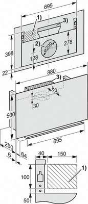 Вытяжка наклонная Miele DA 9092 W Screen OBSW / 28909240D