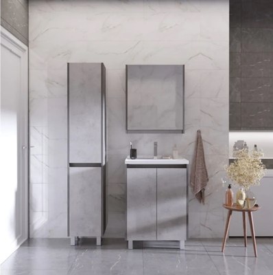 Шкаф с зеркалом для ванной Axus Джой 60