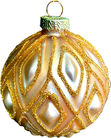 Шар новогодний GreenTerra 0195-38 - фото