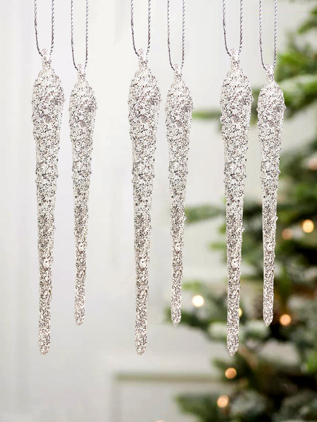 Набор елочных игрушек GreenTerra Сосулька / 6146