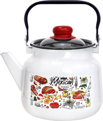 Чайник Эмаль Мексика 01-2713/6М - фото