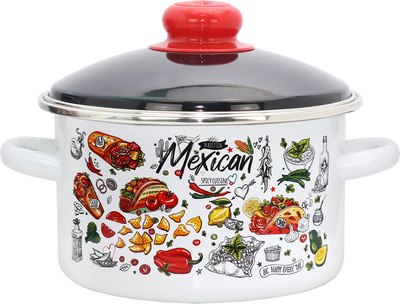 Кастрюля Эмаль Мексика 01-1610/6М - фото