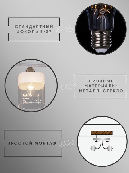 Потолочный светильник Aitin-Pro НПБ 02-2x60-101 / 6096/2