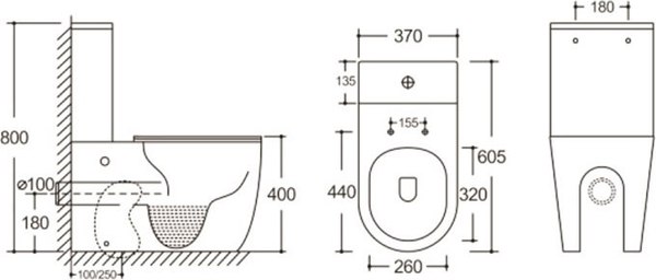 Унитаз напольный Cerutti Orlter / CT9867
