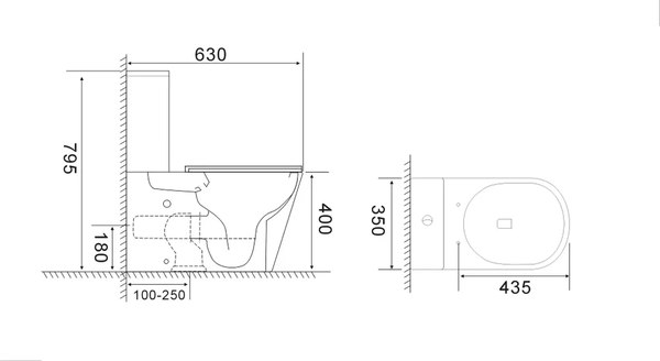 Унитаз напольный Cerutti Piera Tornado CT10560
