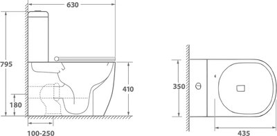 Унитаз напольный Cerutti Vince Tornado / CT10373
